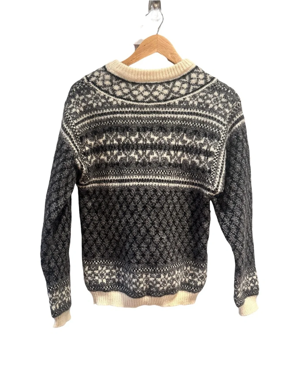United Colors of Benetton Sweater Vintage‎ Nordic Print Size Small
